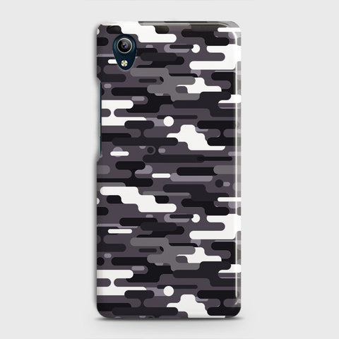 Vivo Y91C Cover - Camo Series 2 - Black & White Design - Matte Finish - Snap On Hard Case with LifeTime Colors Guarantee