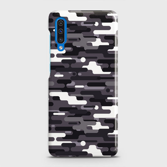 Samsung Galaxy A50 Cover - Camo Series 2 - Black & White Design - Matte Finish - Snap On Hard Case with LifeTime Colors Guarantee