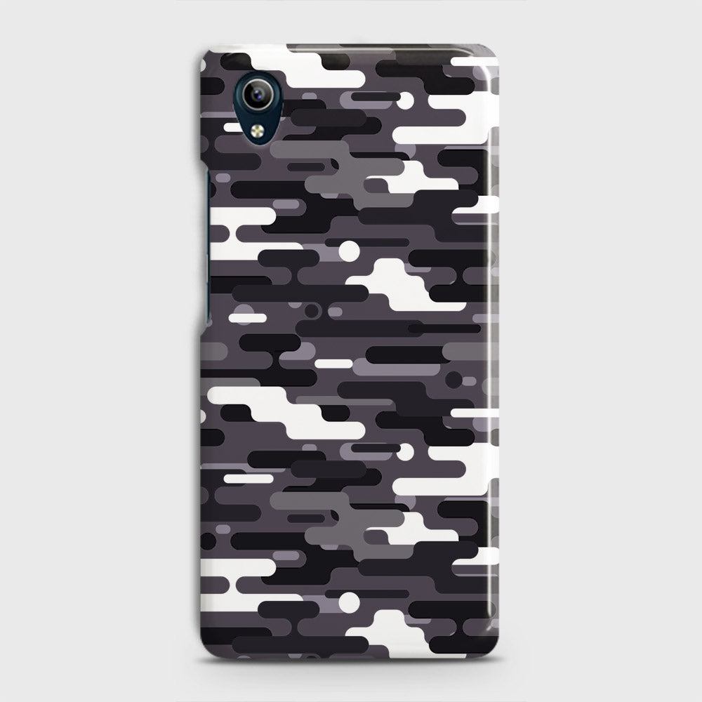 Vivo Y90 Cover - Camo Series 2 - Black & White Design - Matte Finish - Snap On Hard Case with LifeTime Colors Guarantee