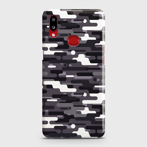 Samsung Galaxy A10s Cover - Camo Series 2 - Black & White Design - Matte Finish - Snap On Hard Case with LifeTime Colors Guarantee