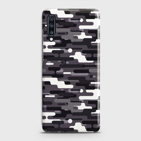 Samsung Galaxy A70 Cover - Camo Series 2 - Black & White Design - Matte Finish - Snap On Hard Case with LifeTime Colors Guarantee