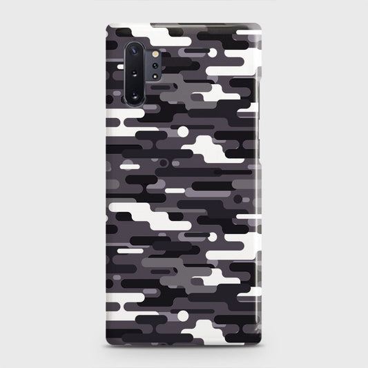 Samsung Galaxy Note 10 Plus Cover - Camo Series 2 - Black & White Design - Matte Finish - Snap On Hard Case with LifeTime Colors Guarantee