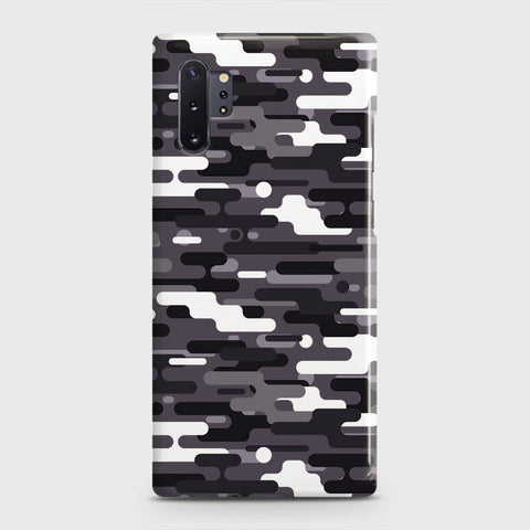 Samsung Galaxy Note 10 Plus Cover - Camo Series 2 - Black & White Design - Matte Finish - Snap On Hard Case with LifeTime Colors Guarantee