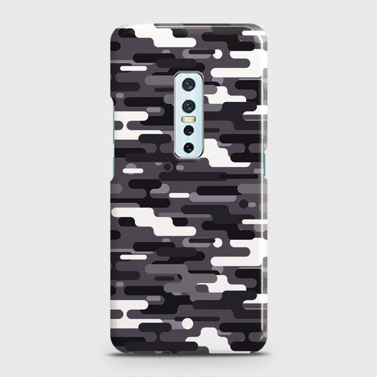 Vivo V17 Pro Cover - Camo Series 2 - Black & White Design - Matte Finish - Snap On Hard Case with LifeTime Colors Guarantee