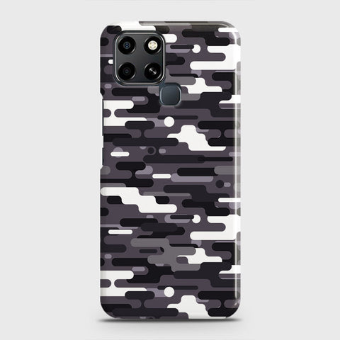 Infinix Smart 6 Cover - Camo Series 2 - Black & White Design - Matte Finish - Snap On Hard Case with LifeTime Colors Guarantee