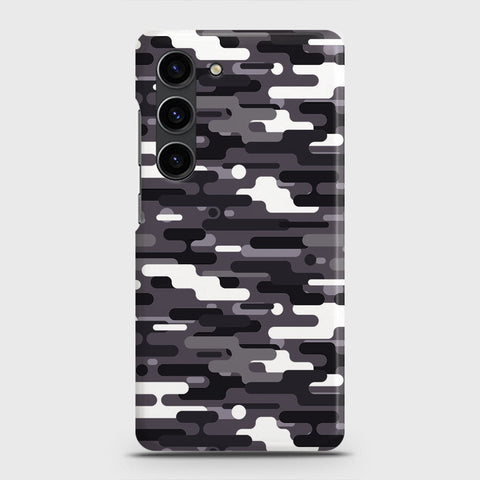 Samsung Galaxy S23 Cover - Camo Series 2 - Black & White Design - Matte Finish - Snap On Hard Case with LifeTime Colors Guarantee