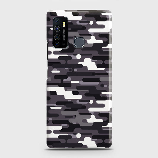 Infinix Hot 9 Pro Cover - Camo Series 2 - Black & White Design - Matte Finish - Snap On Hard Case with LifeTime Colors Guarantee