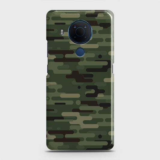 Nokia 5.4 Cover - Camo Series 2 - Light Green Design - Matte Finish - Snap On Hard Case with LifeTime Colors Guarantee