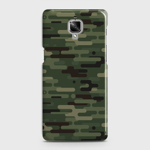 OnePlus 3  Cover - Camo Series 2 - Light Green Design - Matte Finish - Snap On Hard Case with LifeTime Colors Guarantee