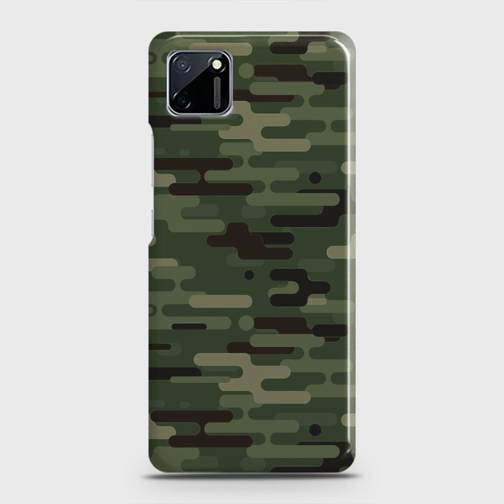 Realme C11 Cover - Camo Series 2 - Light Green Design - Matte Finish - Snap On Hard Case with LifeTime Colors Guarantee