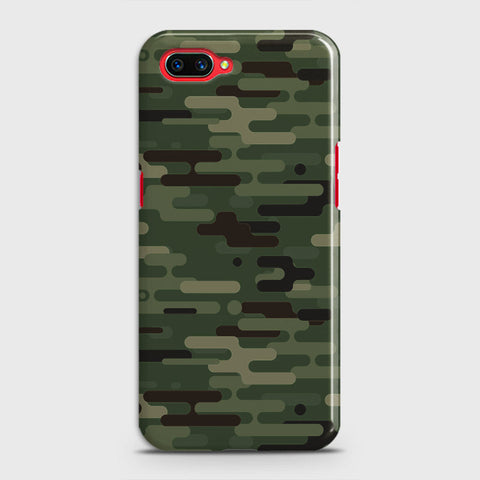 Oppo A5 Cover - Camo Series 2 - Light Green Design - Matte Finish - Snap On Hard Case with LifeTime Colors Guarantee