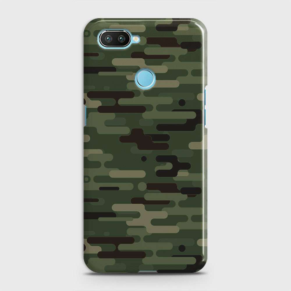 Xiaomi Mi 8 Lite Cover - Camo Series 2 - Light Green Design - Matte Finish - Snap On Hard Case with LifeTime Colors Guarantee