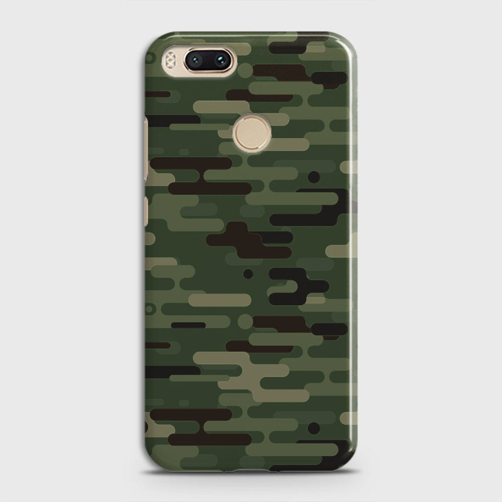 Xiaomi Mi A1 Cover - Camo Series 2 - Light Green Design - Matte Finish - Snap On Hard Case with LifeTime Colors Guarantee