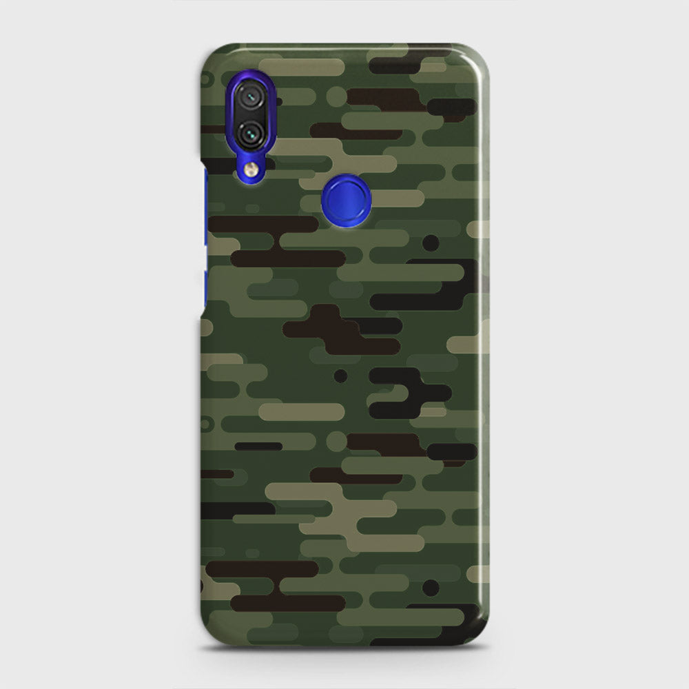 Xiaomi Redmi Note 7 Cover - Camo Series 2 - Light Green Design - Matte Finish - Snap On Hard Case with LifeTime Colors Guarantee