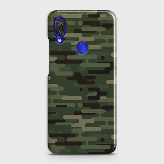 Xiaomi Redmi Note 7 Cover - Camo Series 2 - Light Green Design - Matte Finish - Snap On Hard Case with LifeTime Colors Guarantee