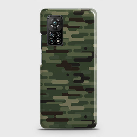 Xiaomi Mi 10T Cover - Camo Series 2 - Light Green Design - Matte Finish - Snap On Hard Case with LifeTime Colors Guarantee