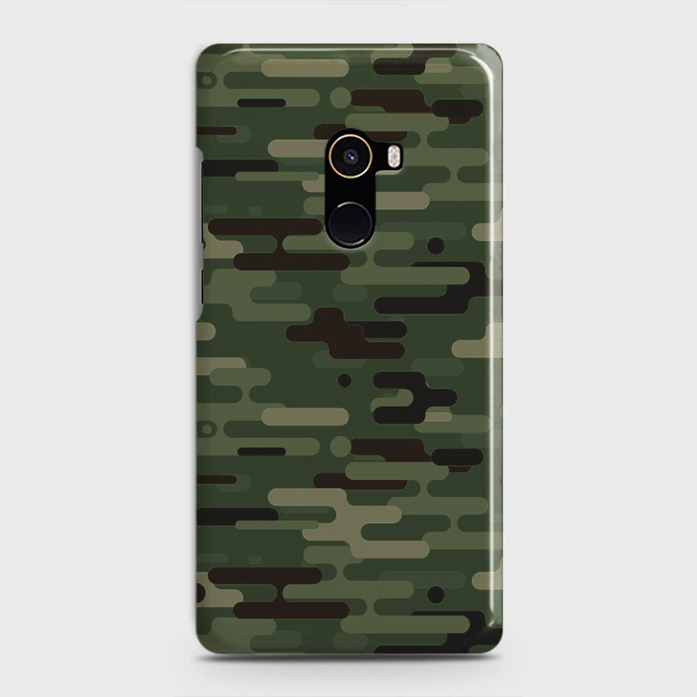 Xiaomi Mi Mix 2 Cover - Camo Series 2 - Light Green Design - Matte Finish - Snap On Hard Case with LifeTime Colors Guarantee