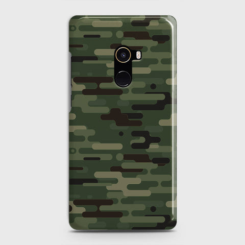 Xiaomi Mi Mix 2 Cover - Camo Series 2 - Light Green Design - Matte Finish - Snap On Hard Case with LifeTime Colors Guarantee