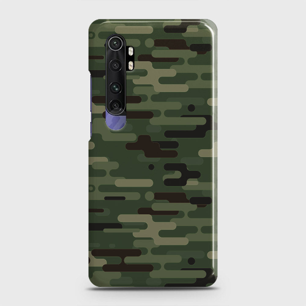 Xiaomi Mi Note 10 Lite Cover - Camo Series 2 - Light Green Design - Matte Finish - Snap On Hard Case with LifeTime Colors Guarantee