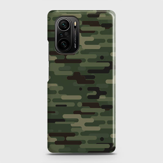 Xiaomi Redmi K40 Cover - Camo Series 2 - Light Green Design - Matte Finish - Snap On Hard Case with LifeTime Colors Guarantee