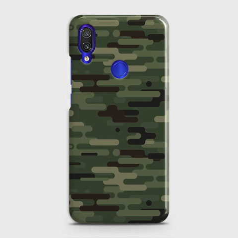 Xiaomi Redmi 7 Cover - Camo Series 2 - Light Green Design - Matte Finish - Snap On Hard Case with LifeTime Colors Guarantee