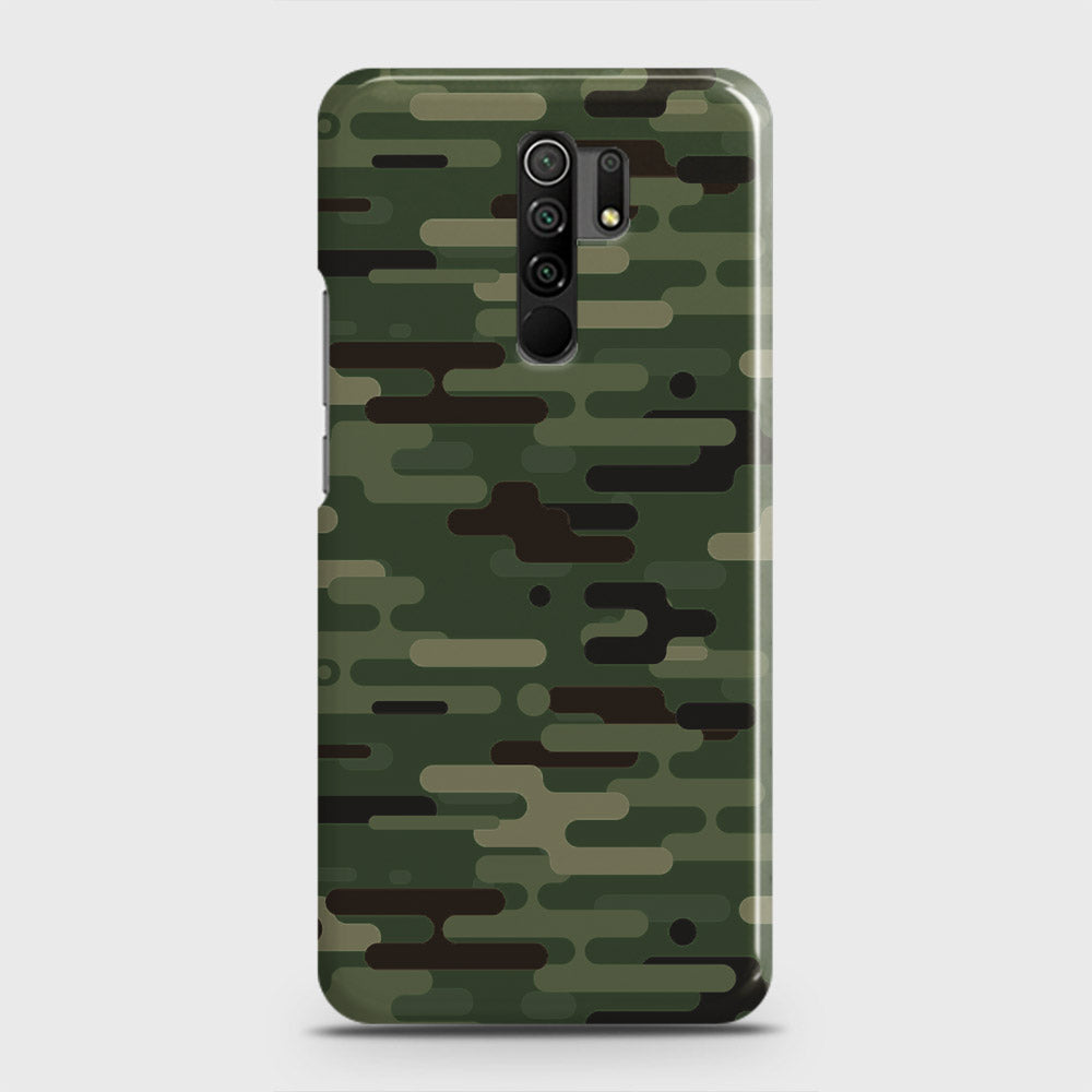 Xiaomi Poco M2 Cover - Camo Series 2 - Light Green Design - Matte Finish - Snap On Hard Case with LifeTime Colors Guarantee