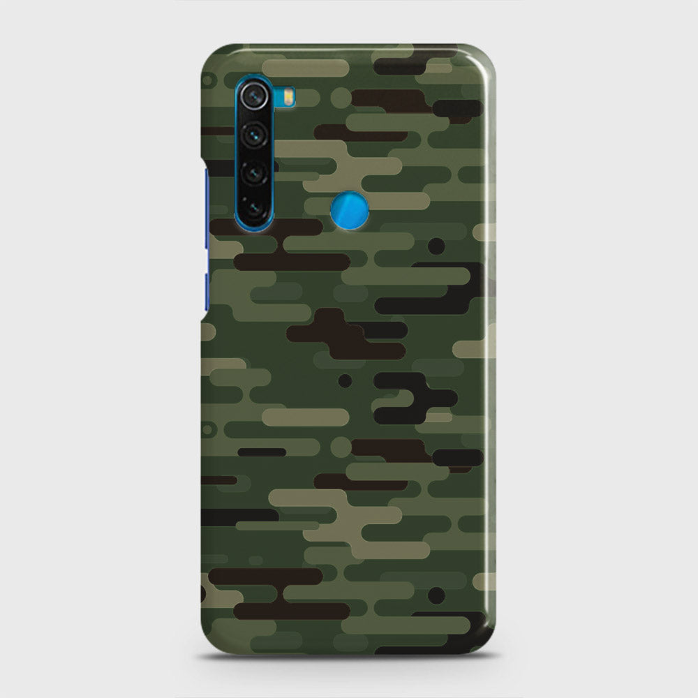 Xiaomi Redmi Note 8 Cover - Camo Series 2 - Light Green Design - Matte Finish - Snap On Hard Case with LifeTime Colors Guarantee