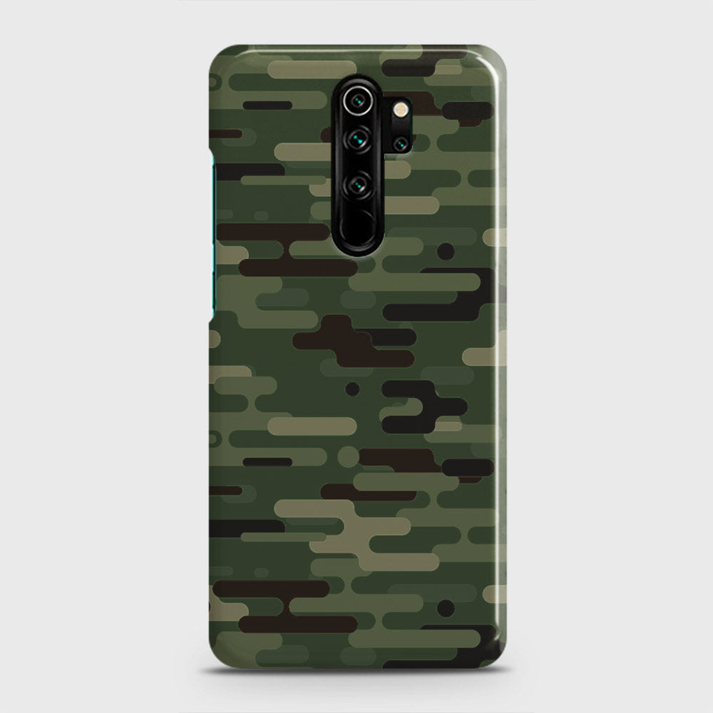 Xiaomi Redmi Note 8 Pro Cover - Camo Series 2 - Light Green Design - Matte Finish - Snap On Hard Case with LifeTime Colors Guarantee