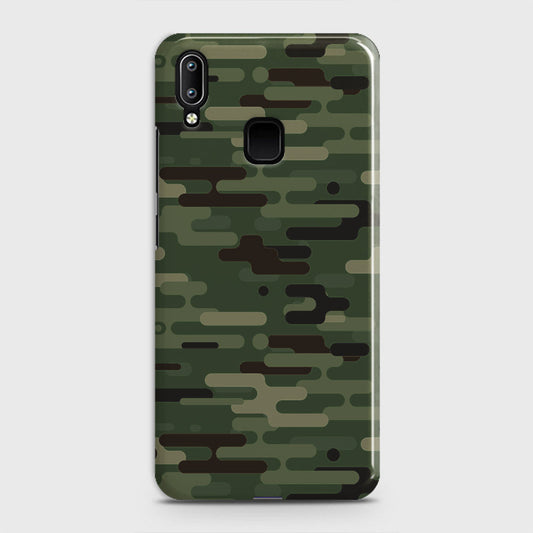 Vivo Y95 Cover - Camo Series 2 - Light Green Design - Matte Finish - Snap On Hard Case with LifeTime Colors Guarantee