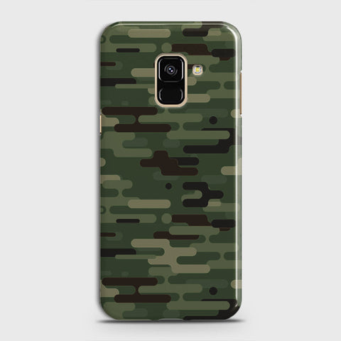 Samsung Galaxy A6 2018 Cover - Camo Series 2 - Light Green Design - Matte Finish - Snap On Hard Case with LifeTime Colors Guarantee