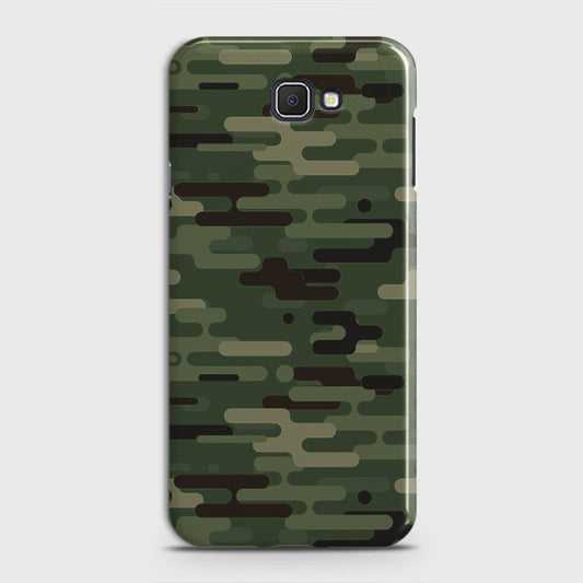 Samsung Galaxy J7 Prime Cover - Camo Series 2 - Light Green Design - Matte Finish - Snap On Hard Case with LifeTime Colors Guarantee
