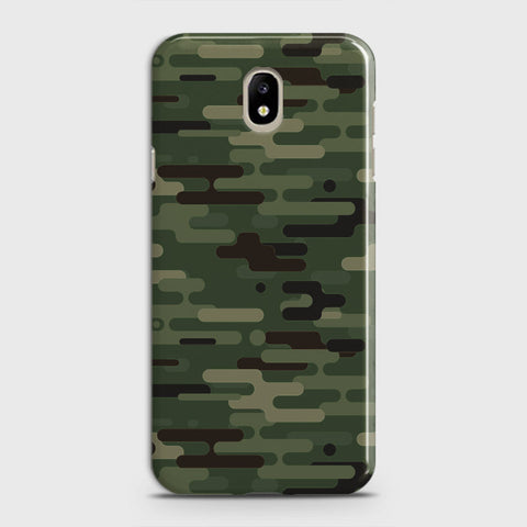 Samsung Galaxy J7 Pro / J7 2017 / J730 Cover - Camo Series 2 - Light Green Design - Matte Finish - Snap On Hard Case with LifeTime Colors Guarantee