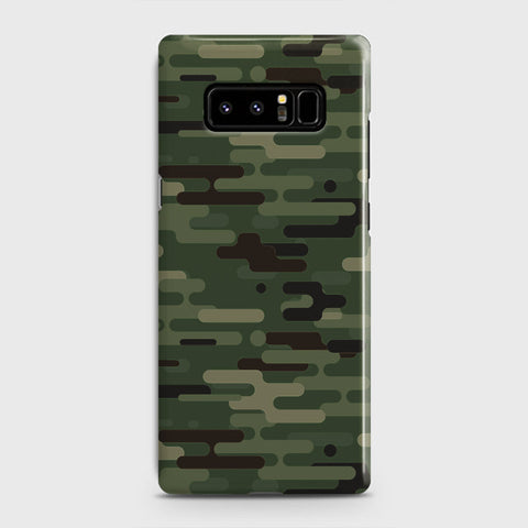 Samsung Galaxy Note 8 Cover - Camo Series 2 - Light Green Design - Matte Finish - Snap On Hard Case with LifeTime Colors Guarantee