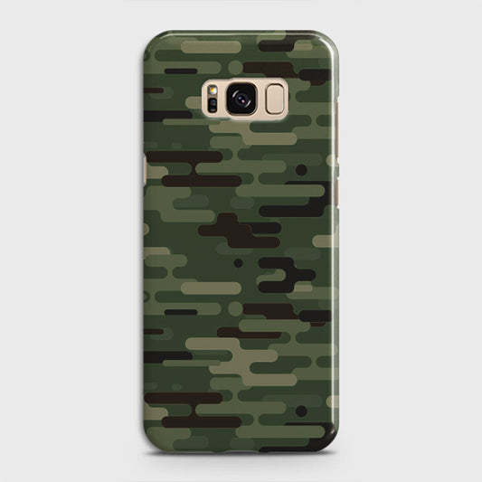 Samsung Galaxy S8 Cover - Camo Series 2 - Light Green Design - Matte Finish - Snap On Hard Case with LifeTime Colors Guarantee