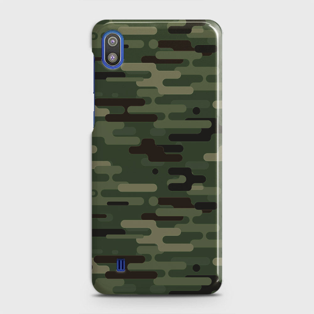 Samsung Galaxy A10 Cover - Camo Series 2 - Light Green Design - Matte Finish - Snap On Hard Case with LifeTime Colors Guarantee