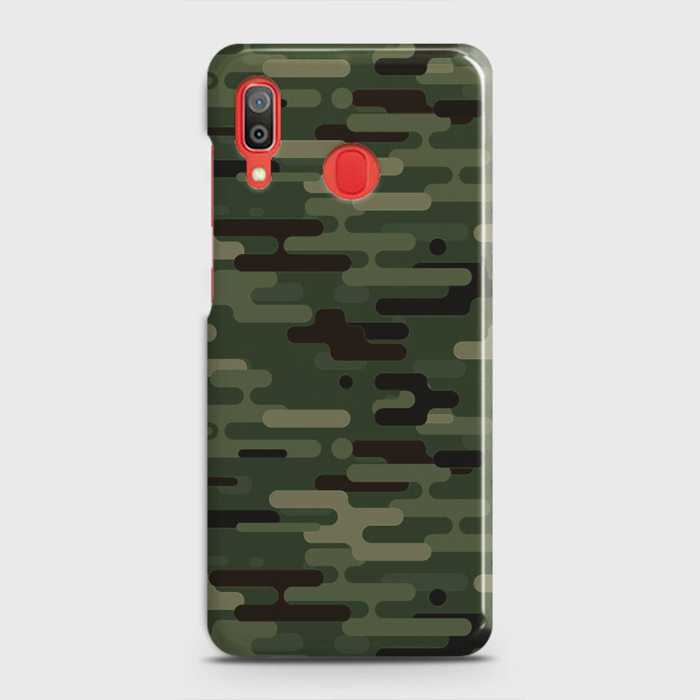 Samsung Galaxy A30 Cover - Camo Series 2 - Light Green Design - Matte Finish - Snap On Hard Case with LifeTime Colors Guarantee