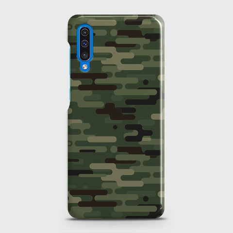 Samsung Galaxy A50 Cover - Camo Series 2 - Light Green Design - Matte Finish - Snap On Hard Case with LifeTime Colors Guarantee