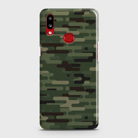 Samsung Galaxy A10s Cover - Camo Series 2 - Light Green Design - Matte Finish - Snap On Hard Case with LifeTime Colors Guarantee