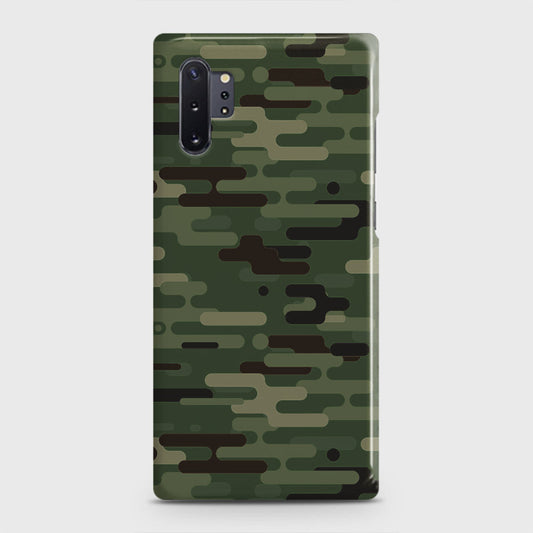 Samsung Galaxy Note 10 Plus Cover - Camo Series 2 - Light Green Design - Matte Finish - Snap On Hard Case with LifeTime Colors Guarantee