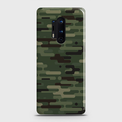 OnePlus 8 Pro Cover - Camo Series 2 - Light Green Design - Matte Finish - Snap On Hard Case with LifeTime Colors Guarantee