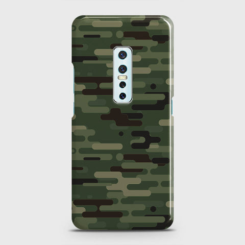 Vivo V17 Pro Cover - Camo Series 2 - Light Green Design - Matte Finish - Snap On Hard Case with LifeTime Colors Guarantee