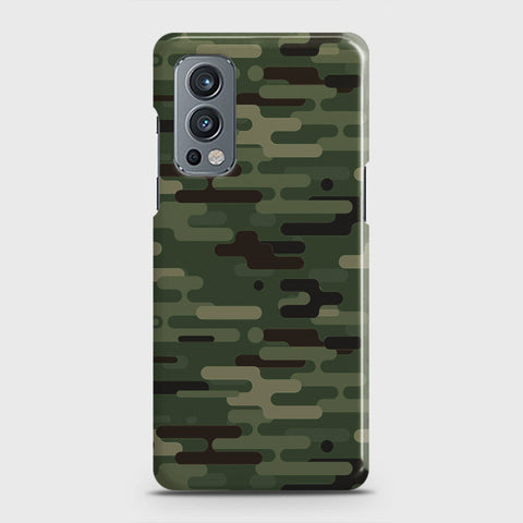 OnePlus Nord 2 Cover - Camo Series 2 - Light Green Design - Matte Finish - Snap On Hard Case with LifeTime Colors Guarantee