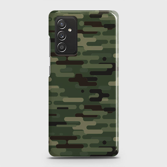 Samsung Galaxy M52 5G Cover - Camo Series 2 - Light Green Design - Matte Finish - Snap On Hard Case with LifeTime Colors Guarantee
