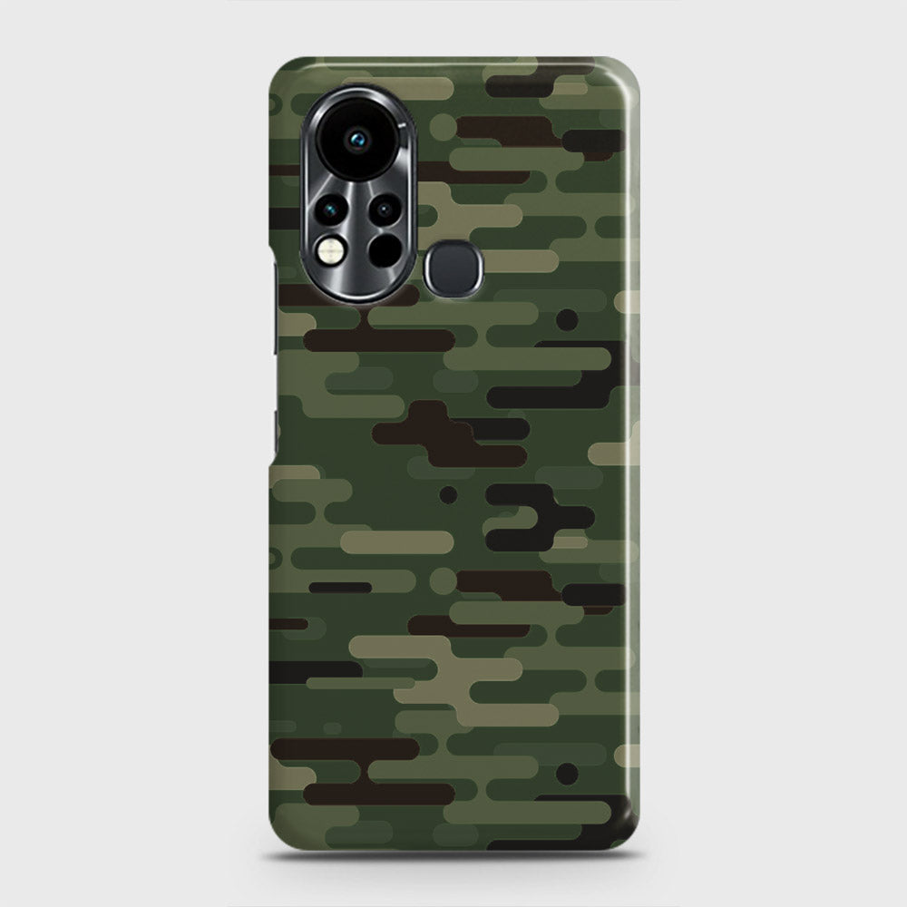 Infinix Hot 11s Cover - Camo Series 2 - Light Green Design - Matte Finish - Snap On Hard Case with LifeTime Colors Guarantee