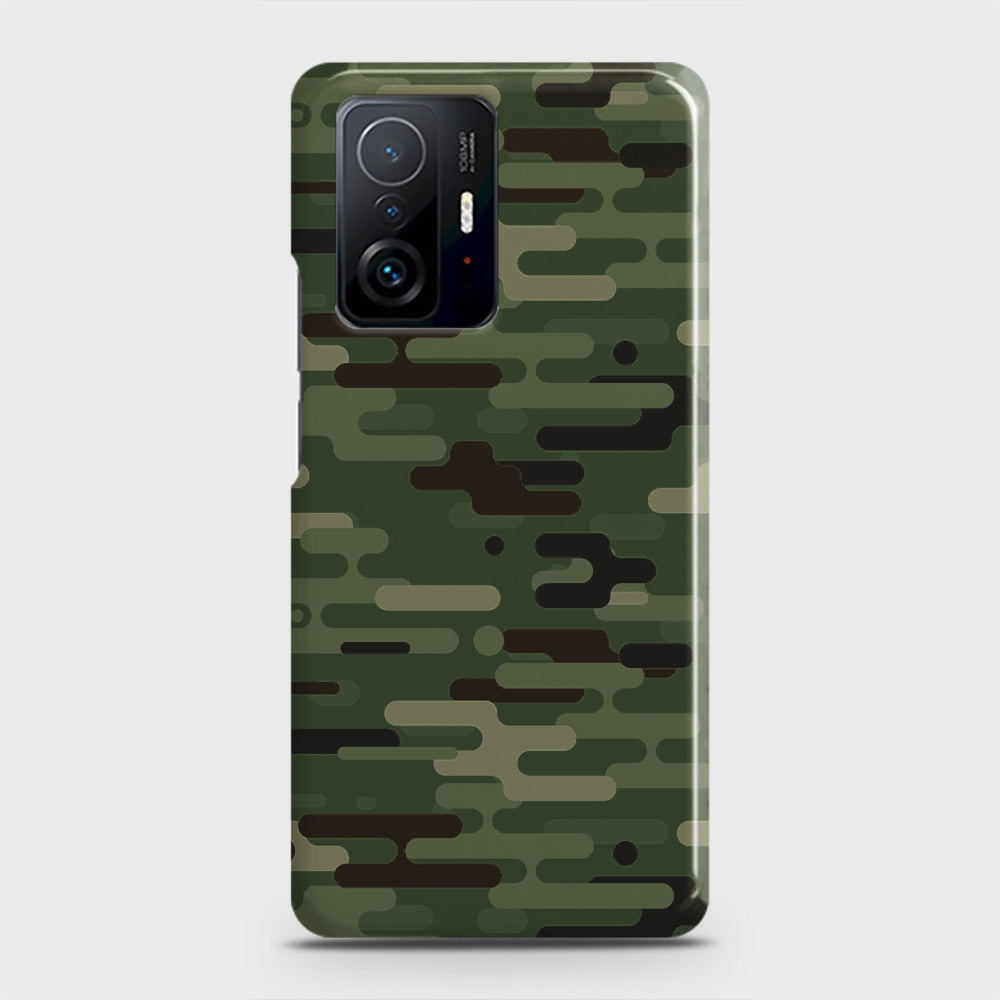 Xiaomi 11T Pro Cover - Camo Series 2 - Light Green Design - Matte Finish - Snap On Hard Case with LifeTime Colors Guarantee