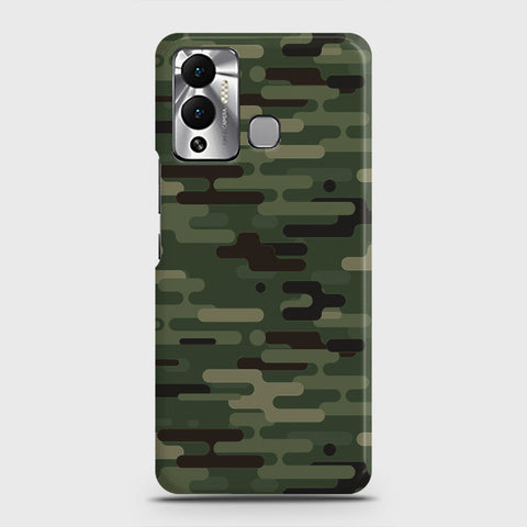 Infinix Hot 12 Play Cover - Camo Series 2 - Light Green Design - Matte Finish - Snap On Hard Case with LifeTime Colors Guarantee