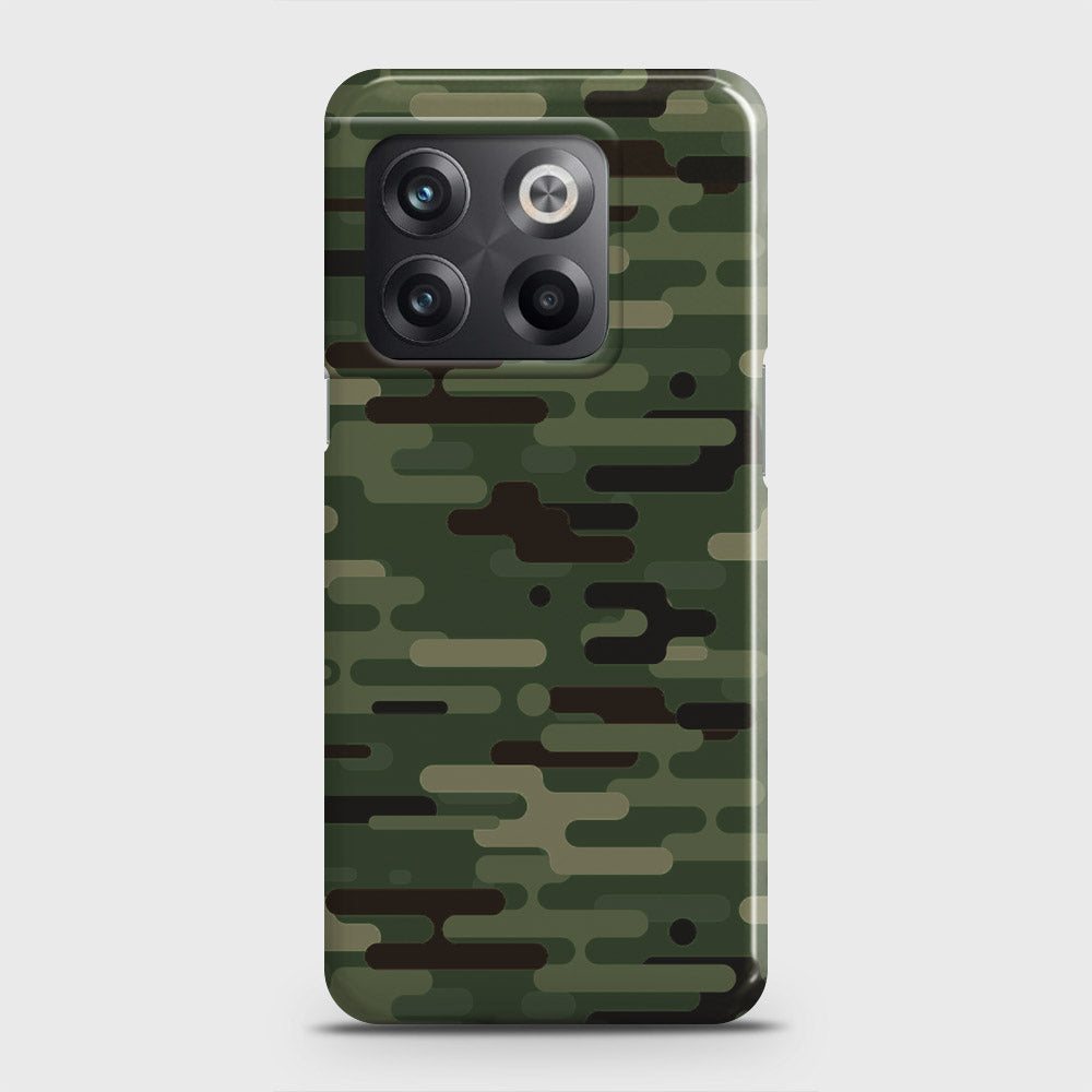 OnePlus 10T Cover - Camo Series 2 - Light Green Design - Matte Finish - Snap On Hard Case with LifeTime Colors Guarantee