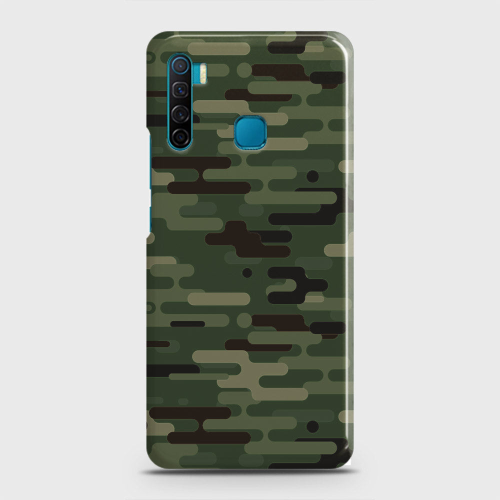 Infinix S5 - Camo Series 2 - Light Green Design - Matte Finish - Snap On Hard Case with LifeTime Colors Guarantee