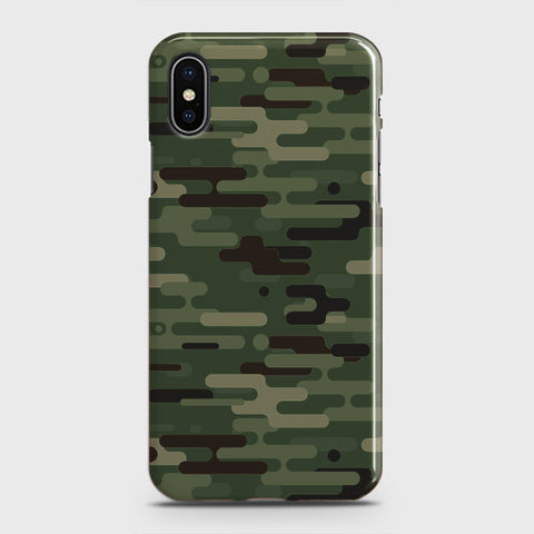 iPhone XS Max Cover - Camo Series 2 - Light Green Design - Matte Finish - Snap On Hard Case with LifeTime Colors Guarantee