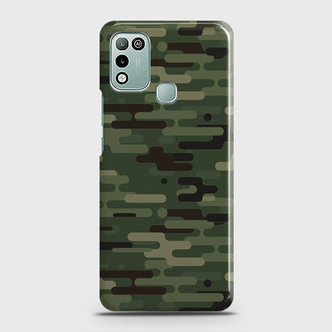 Infinix Hot 10 Play Cover - Camo Series 2 - Light Green Design - Matte Finish - Snap On Hard Case with LifeTime Colors Guarantee